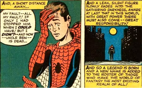 The Death of Uncle Ben, 1962, © Marvel