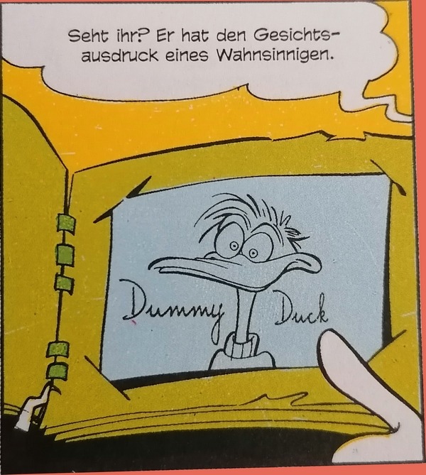 Dummy Duck von Romano Scarpa, aus: Der vierte Vetter © Egmont Ehapa